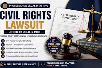 draft civil rights lawsuit litigation legal documents and legal drafting lawyer