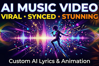 produce a cinematic artistic ai music video for your song