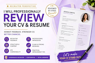 professionally review your CV and resume as a recruiter