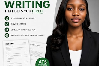 write a professional ats resume, CV and cover letter