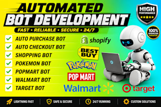 do auto purchase bot, auto checkout bot, walmart bot, target bot, shopping bot