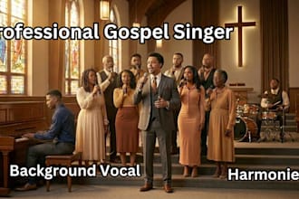produce a custom gospel and worship song from your lyrics