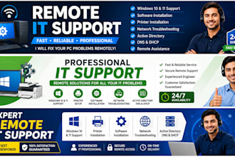 provide remote IT support for windows PC