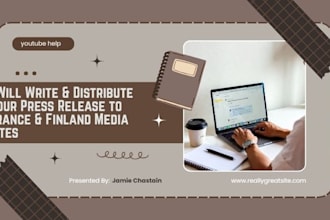 write and distribute your press release to france and finland media sites