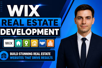 create a wix real estate website with property listings, lead capture and agent
