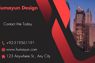 design professional modern business card for your business
