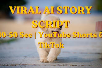 write viral ai animal story script for youtube shorts