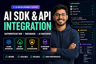integrate ai sdk, ai API, authentication and database for ai apps
