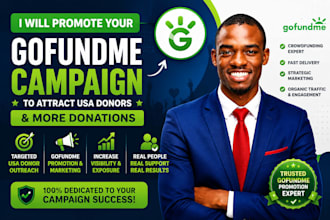 promote gofundme crowdfunding campaign to attract USA donors and more donation