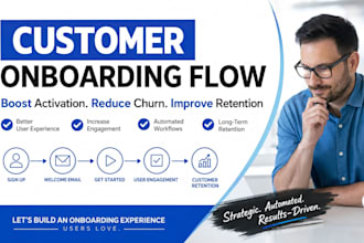 build customer onboarding flow to improve user activation and reduce churn