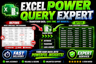 do advanced data cleaning and transformation via power query