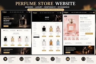 create perfume store website