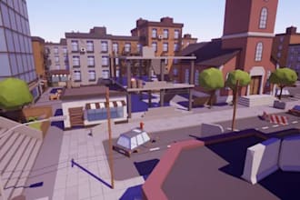 create custom roblox low poly city map, terrain map, map builder, lua scripting