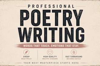 craft thee the most eloquent poem ever written