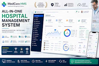 develop a modern hospital management system hms with laravel