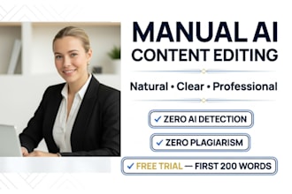 manually edit and humanize ai generated content