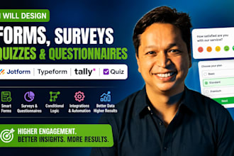 design professional jotform surveys typeform questionnaire tally quiz expert