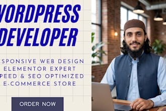 design a responsive wordpress e commerce website or landing page