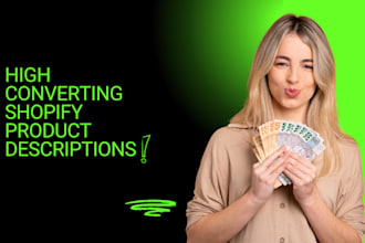 write SEO shopify product descriptions that drive sales