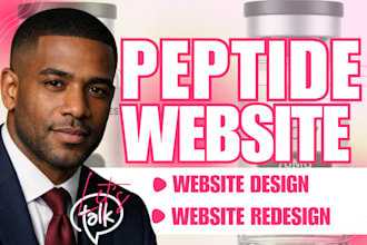 redesign fda compliant peptide website design woocommerce peptide research