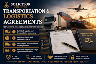 write custom freight broker, forwarder and delivery contracts