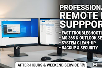 provide professional remote IT support and client troubleshooting