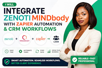 integrate zenoti mindbody with zapier automation and CRM workflows