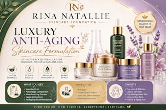 formulate luxury anti aging skincare serum cream moisturizer