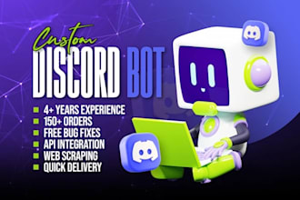 create a custom discord bot with advanced features