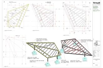 create structural steel shop drawing, steel detailing and fabrication drawings