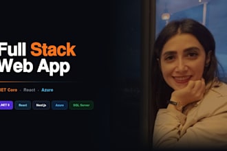 build a full stack web app with net core API react and azure deployment