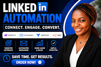 setup linkedin automation using dripify expandi and n8n