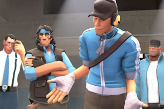 port, rig or create sfm model gmod playermodel l4d2 cs2 tf2 mmd source engine