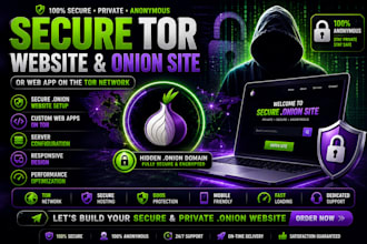 build a secure private onion website for the tor browser