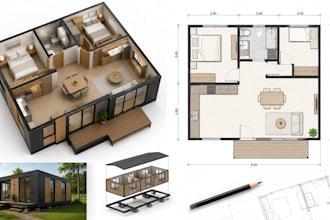 design prefab modular housing floor plans and architectural layouts