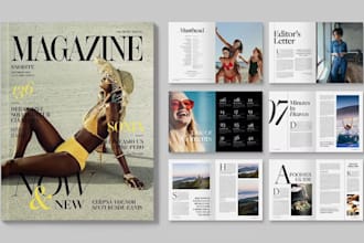 design editorial magazine brochure product catalog newspaper ads business advert