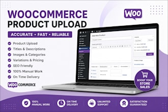 upload woocommerce products and optimize product listings