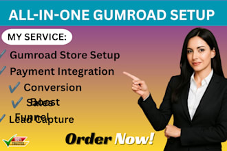 create a complete gumroad store marketing automation sales funnel ecommerce