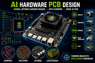 design ai hardware pcb, nvidia jetson carrier board, GPU carrier, edge ai pcb