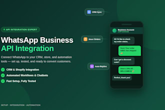 connect whatsapp business API to your shopify or CRM