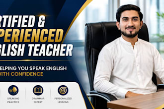 teach you english with professional lessons