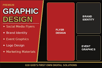 design premium social media flyers and brand graphics