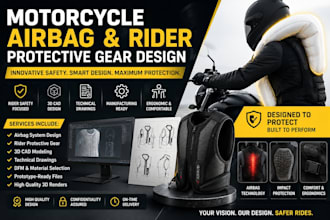 design premium motorcycle airbag and rider safety gear products