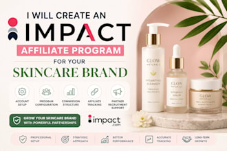 create an impact affiliate program for your skincare brand