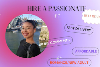 beta read your romance manuscript with detailed feedback