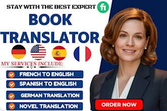 translate german children book to english, english to german, spanish, book edit
