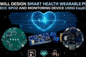 design smart health wearable pcb ecc spo2 and monitoring device using esyeda