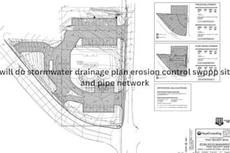 do stormwater drainage plan erosion control swppp site and pipe network