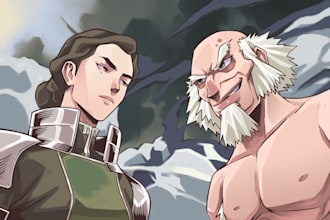draw cool youtube thumbnails in anime style