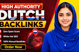 provide high quality da 40 DR 70 netherlands backlinks